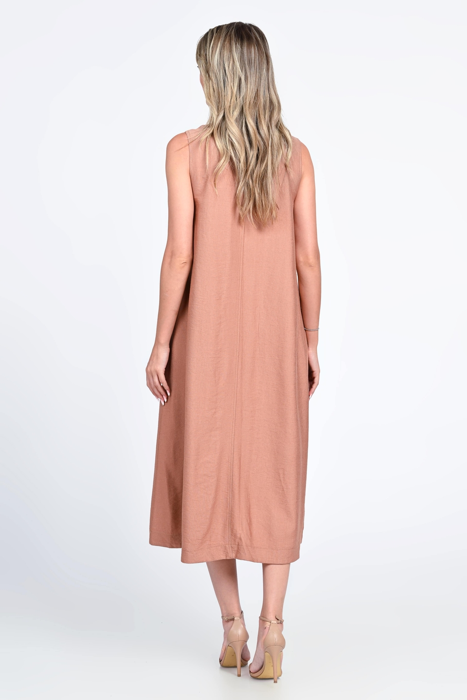 Rochie Dama, Eranthe, V-Neckline V323P, cu Pictura Realizata Manual